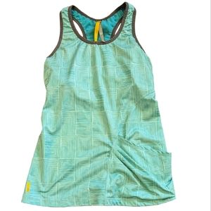 LOLE Activewear Teal Tank Top with Built in Bra size XS